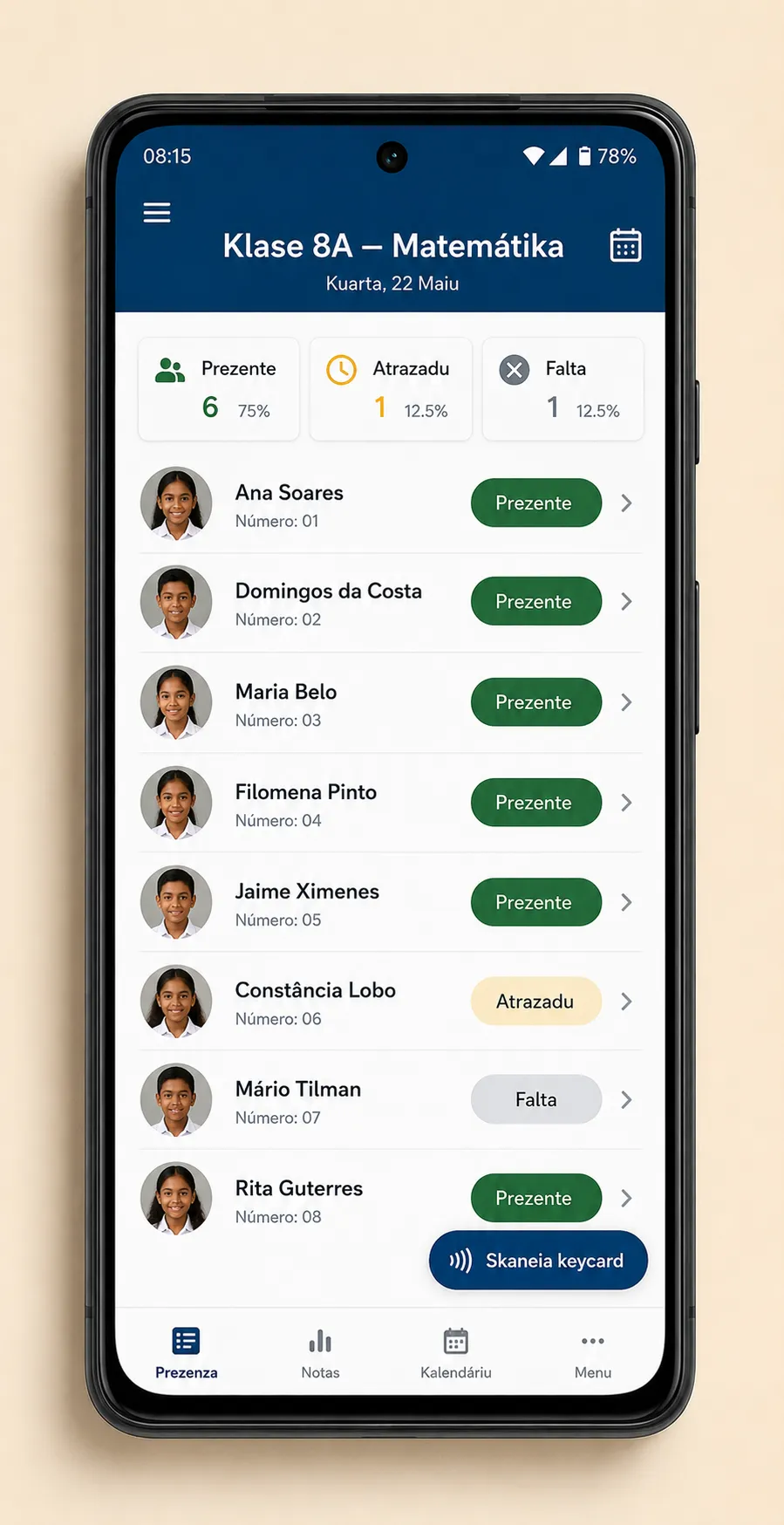 Teacher app