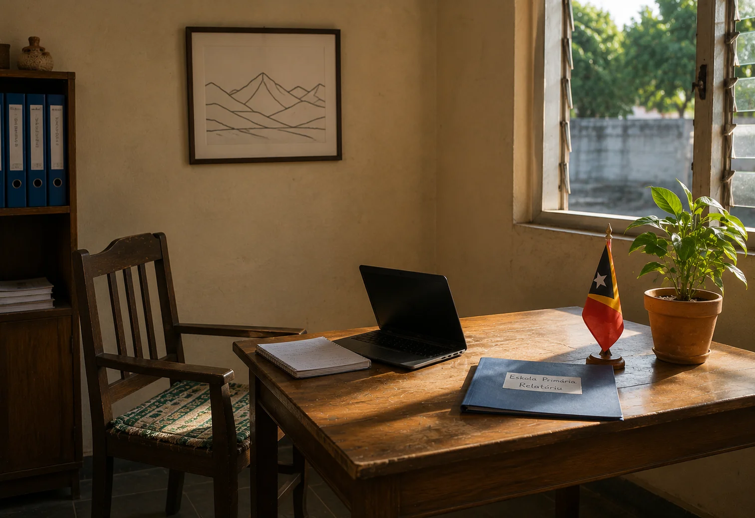 The Students of Timor team's office in Dili